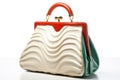 designer handbag on a white background