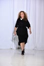 Designer Reem Acra greets the audience after the Reem Acra Fall 2017 Bridal collection show