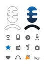 Designer's icons for leisure