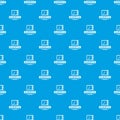 Designer shop pattern vector seamless blue Royalty Free Stock Photo