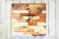 Designer square wooden clock