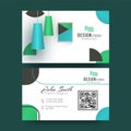 Designer Studio business card or visiting card design.