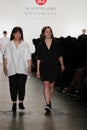 Designers Carly Dean and Dora Li walk the runway at the Academy of Art University Spring 2017 Collection