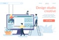 Designers Creating Site Interface, Ui, Ux Develop