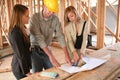 Designers and Home Builder Royalty Free Stock Photo
