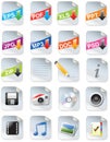 Designers toolkit- web 2.0 icons Royalty Free Stock Photo