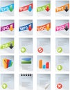 Designers toolkit- web 2.0 icons Royalty Free Stock Photo