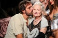 Designers Vivienne Westwood & Andreas Kronthaler the runway during the Vivienne Westwood show Royalty Free Stock Photo