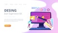 Web design development concept vector illustration Royalty Free Stock Photo