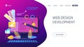 Web design development concept vector illustration Royalty Free Stock Photo
