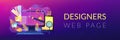 Web design development header or footer banner Royalty Free Stock Photo
