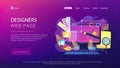 Web design development concept vector illustration Royalty Free Stock Photo