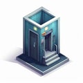 Designing A Game Icon For An Isometric Elevator