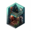 Designing A Game Icon For An Isometric Elevator