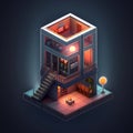 Designing A Game Icon For An Isometric Elevator