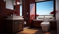 Designing a Modern and Cozy Bathroom with a Stylish Toilet for a Relaxing and Luxurious Atmosphere