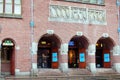 The Beurs van Berlage. A national monument, located on the Damrak. Royalty Free Stock Photo