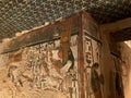 The designs in Queen Nefertari tomb in Queens valley in Luxor