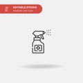 Desinfectant Simple vector icon. Illustration symbol design template for web mobile UI element. Perfect color modern