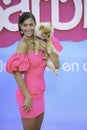 Desiree Cordero, Spanish model, attends the private Premiere of the film, Barbie, Madrid Spain