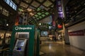 Desjardins Bank logo on their ATM in Desjardins Complex Mall. This financial institution is one of the main banks from Quebec