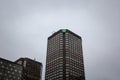 Desjardins Bank logo on their main office for Montreal, Quebec, in the Complexe Desjardins.