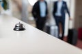 Desk With Bell Modern Luxury Hotel Reception Counter Royalty Free Stock Photo