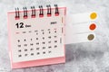 Desk Calendar December 2021 Royalty Free Stock Photo