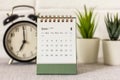 Desk calendar June 2024 on your desk for planning.