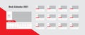Desk Calendar 2021 Royalty Free Stock Photo