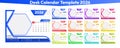 Modern Desk Calendar Template Royalty Free Stock Photo
