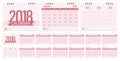 Desk calendar 2018 Royalty Free Stock Photo