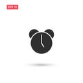 Desk clock vector isolated 7