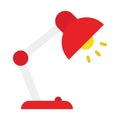 Desk lamp, desk light Vector icon which can easily modify Royalty Free Stock Photo