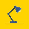 Desk lamp icon, the lamp brightened the room, vector, illustration