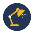 Desk lamp, desk light Vector icon which can easily modify Royalty Free Stock Photo