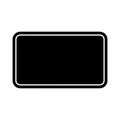 Desk Mat Solid Icon for Office Accessory Royalty Free Stock Photo
