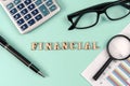 Desk office business financial accounting calculate Royalty Free Stock Photo