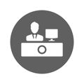 Desk, people, reception icon