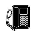 desk phone icon. Element of Media tool for mobile concept and web apps icon. Glyph, flat icon for website design and development, Royalty Free Stock Photo