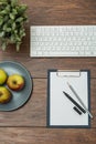 Desk prepared for work Royalty Free Stock Photo