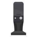 Desk stereo speaker icon cartoon vector. Device playback