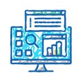 desktop applications icon doodle illustration Royalty Free Stock Photo