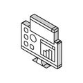 desktop applications isometric icon vector illustration Royalty Free Stock Photo