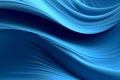 desktop background with elegant blue waves running through space from left to right Royalty Free Stock Photo