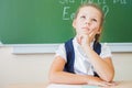 Desktop background of student sitting at desk for classwork Royalty Free Stock Photo