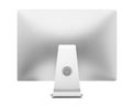 Desktop computer with blank screen isolated on white background, Clipping path. Royalty Free Stock Photo