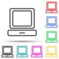 desktop computer icon. Element of simple icon for websites, web design, mobile app, info graphics. Thick line icon for website Royalty Free Stock Photo