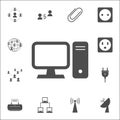 desktop computer icon. web icons universal set for web and mobile Royalty Free Stock Photo