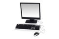 Desktop Computer Isolated On The White Background